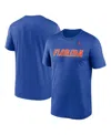 Jordan Men's Royal Florida Gators Primetime Wordmark T-shirt In Royal