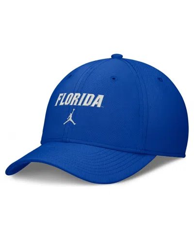 Jordan Men's Royal Florida Gators Rise On-field Swoosh Flex Dri-fit Flex Hat In Blue