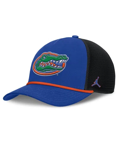 Jordan Men's Royal Florida Gators Rise Primetime Trucker Adjustable Hat In Blue
