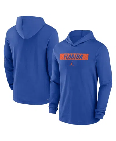 Jordan Men's Royal Florida Gators Sideline Hoodie Performance Long Sleeve T-shirt