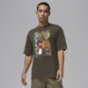 Jordan Men's  Short-sleeve T-shirt In Off Noir/black