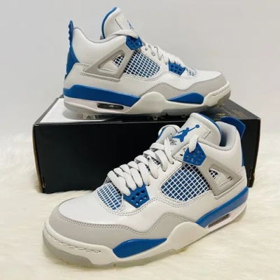 Pre-owned Jordan Men's Size 7 -  4 Golf Military Blue 2021 (cu9981-101). In Gray