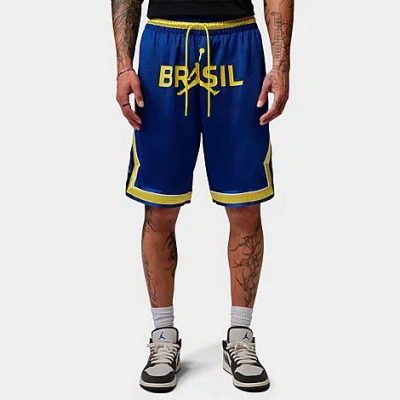 Jordan Men's Sport Brazil Mesh Diamond Shorts In Blue