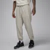 Jordan Men's  Sport Crossover Dri-fit Fleece Pants In Grey Heather/white