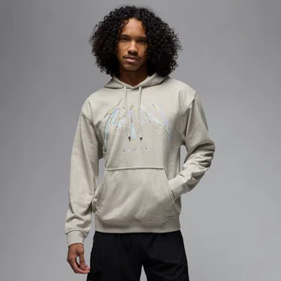 Jordan Men's  Sport Crossover Dri-fit Pullover Fleece Hoodie In Grey