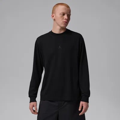 Jordan Men's  Sport Dri-fit Golf Long-sleeve Mock Neck Sweatshirt In Black