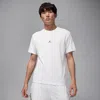 Jordan Mens  Dri-fit Sport Short Sleeve Top In White/black