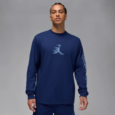 Jordan Men's  Sport Dri-fit Long-sleeve T-shirt In Blue