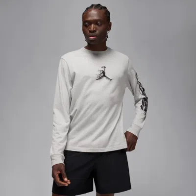 Jordan Men's  Sport Dri-fit Long-sleeve T-shirt In Gray