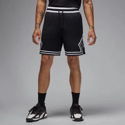 Jordan Men's  Sport Dri-fit Mesh Diamond Shorts In Black/white
