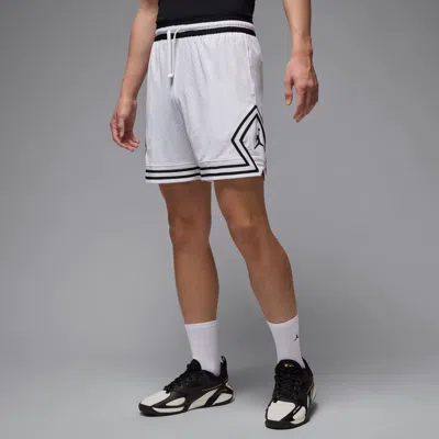 Jordan Men's  Sport Dri-fit Mesh Diamond Shorts In White