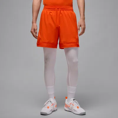Jordan Men's  Sport Dri-fit Woven Diamond Shorts In Orange