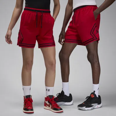 Jordan Men's  Sport Dri-fit Woven Diamond Shorts In Gym Red/black