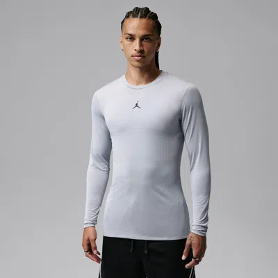 Jordan Men's  Sport Dri-fit Long-sleeve Base Layer Top In Grey