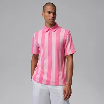 Jordan Men's  Sport Dri-fit Printed Golf Polo In Pink