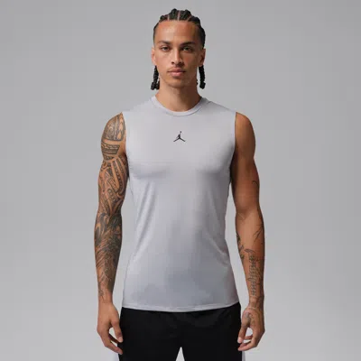 Jordan Men's  Sport Dri-fit Sleeveless Base Layer Tank Top In Gray