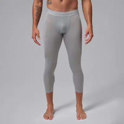Jordan Mens  Dri-fit Sport 3/4 Leggings In Grey