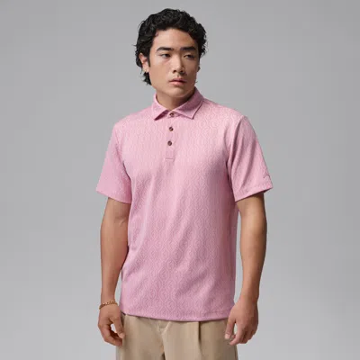Jordan Men's  Sport Golf Jacquard Polo In Pink