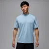 Jordan Men's  Sport Mock-neck Golf T-shirt In Blue