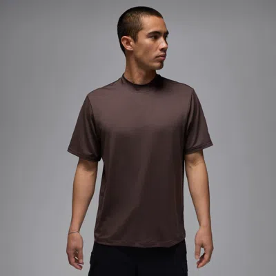 Jordan Men's  Sport Mock-neck Golf T-shirt In Brown