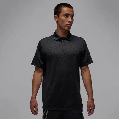 Jordan Men's  Sport Printed Golf Polo In Black