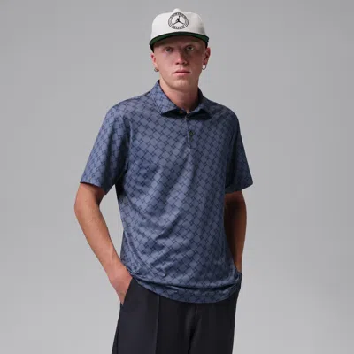 Jordan Men's  Sport Printed Golf Polo In Blue
