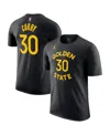 Jordan Men's Stephen Curry Black Golden State Warriors Statement Edition Name Number T-shirt In Black