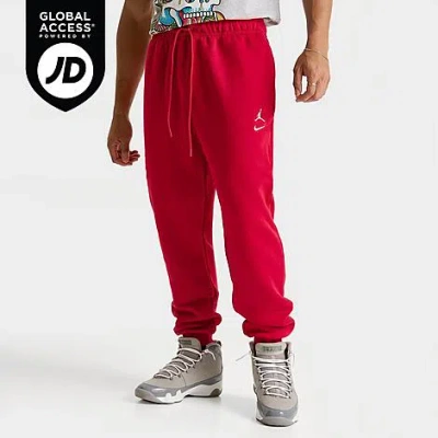 Jordan Men's Swoosh Brooklyn Fleece Jogger Pants In Red