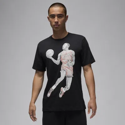 Jordan Men's  T-shirt In Sail/black