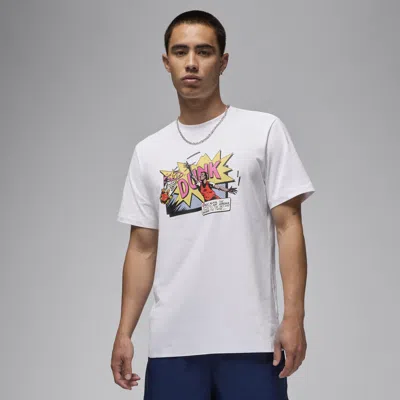 Jordan Men's  T-shirt In White/black