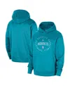 Jordan Men's Teal Charlotte Hornets 2024/25 Spotlight On-court Practice Performance Pullover Hoodie In Teal