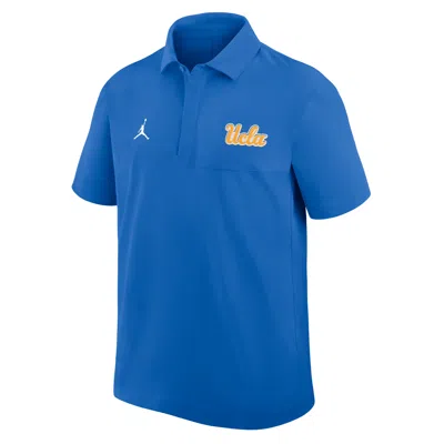 Jordan Men's Ucla  Brand Dri-fit College Polo In Blue