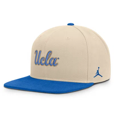Jordan Men's Ucla Campus Prep  Brand Dri-fit College Adjustable Hat In Brown