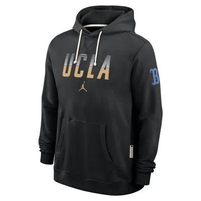 Jordan Men's Ucla Sideline Standard Issue  Brand Dri-fit College Pullover Hoodie In Black