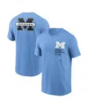 Jordan Men's Valor Blue Michigan Wolverines Record Shattered 2-hit T-shirt In Blue