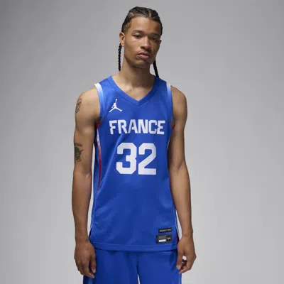 Jordan Men's Victor Wembanyama France Limited Road  Basketball Replica Jersey In Blue