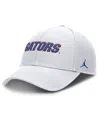 Jordan Men's White Florida Gators 2025 On-field Rise Performance Adjustable Hat In White