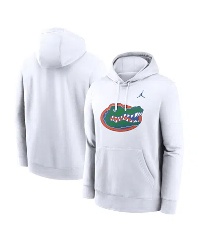 Jordan Men's White Florida Gators Primetime Evergreen Club Fleece Pullover Hoodie