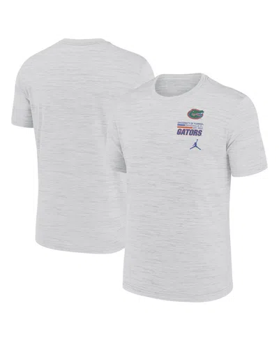 Jordan Men's White Florida Gators Velocity Stacked Performance T-shirt