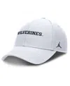 Jordan Men's White Michigan Wolverines Core Club Mascot Wordmark Adjustable Hat In White