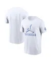 Jordan Men's White North Carolina Tar Heels Primetime 2-hit Swoosh T-shirt In White