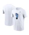 Jordan Men's White North Carolina Tar Heels Primetime Evergreen Alternate Logo T-shirt In White