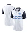 Jordan Men's White North Carolina Tar Heels Vapor Performance Polo In White