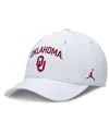 Jordan Men's White Oklahoma Sooners 2025 On-field Rise Performance Flex Hat In White