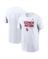 Jordan Men's White Oklahoma Sooners Campus Local T-shirt In White
