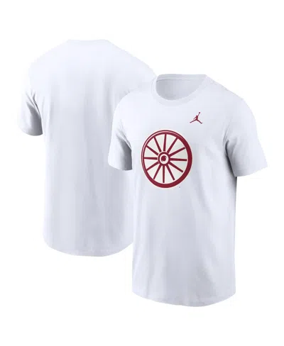 Jordan Men's White Oklahoma Sooners Primetime Evergreen Alternate Logo T-shirt