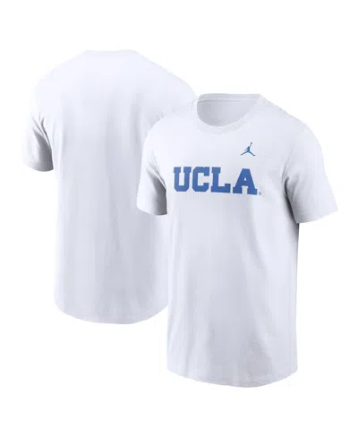 Jordan Men's White Ucla Bruins Primetime Evergreen Wordmark T-shirt
