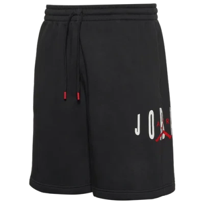 Jordan Mens Brooklyn Gfx Oversized 11" Shorts In Black