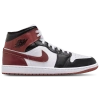 Jordan Men's Air  1 Mid Se Shoes In White/black/dark Pony