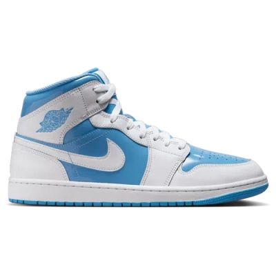 Jordan Mens  Air  1 Mid Se In White/white/carolina